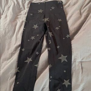 aerie black leggings with stars